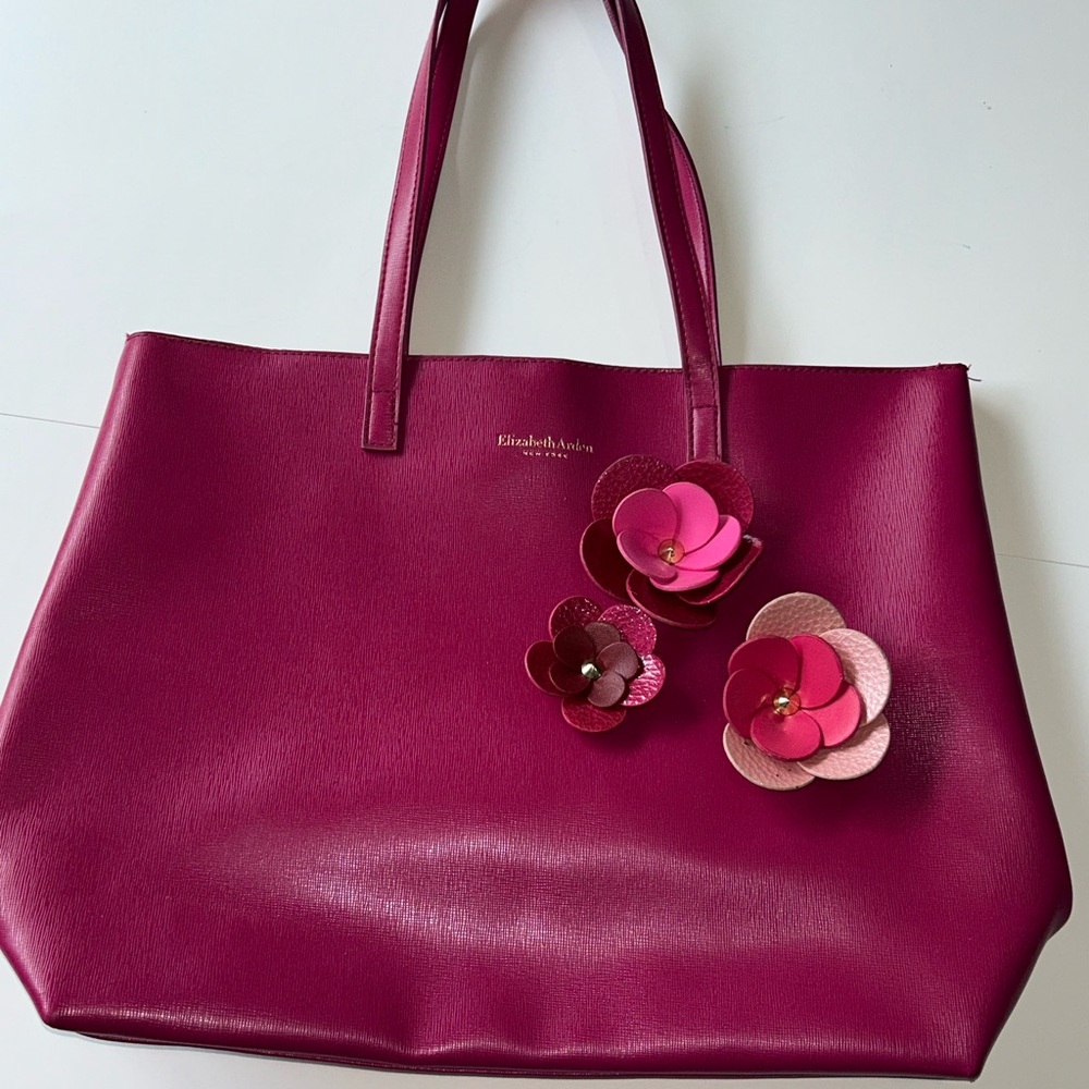 Elizabeth Arden Pink Floral Tote Bag
